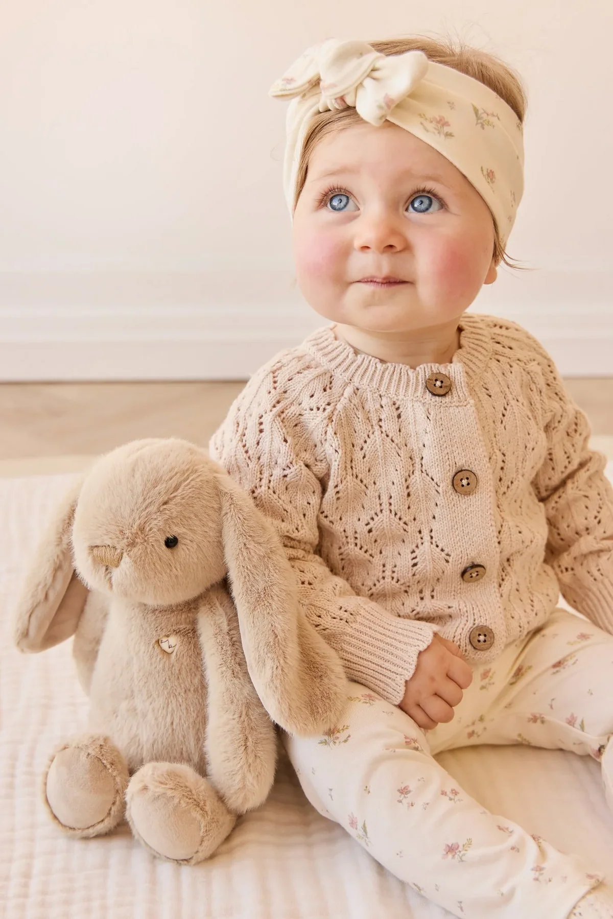 Lapin Pénélope 30 cm Sable 6