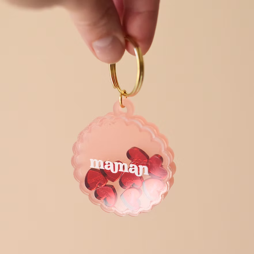 Porte clé shaker "maman"
