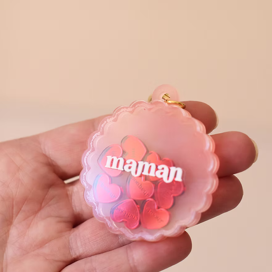 Porte clé shaker "maman" 2