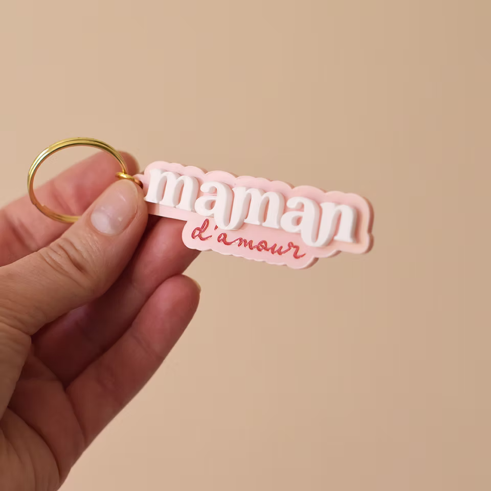 Porte clé "maman d'amour" 3