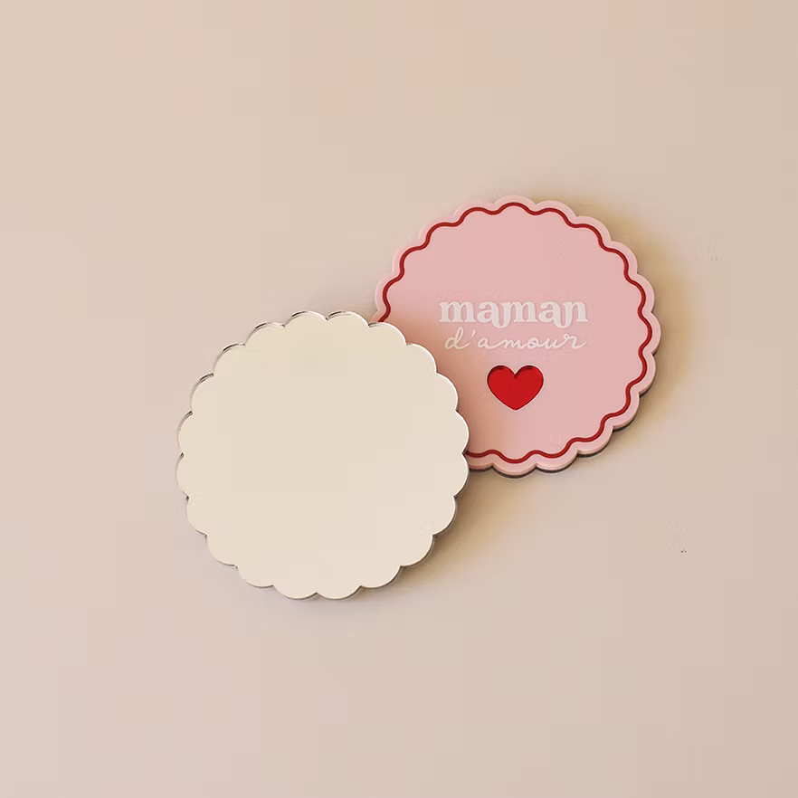 Miroir de poche "maman adorée"  6