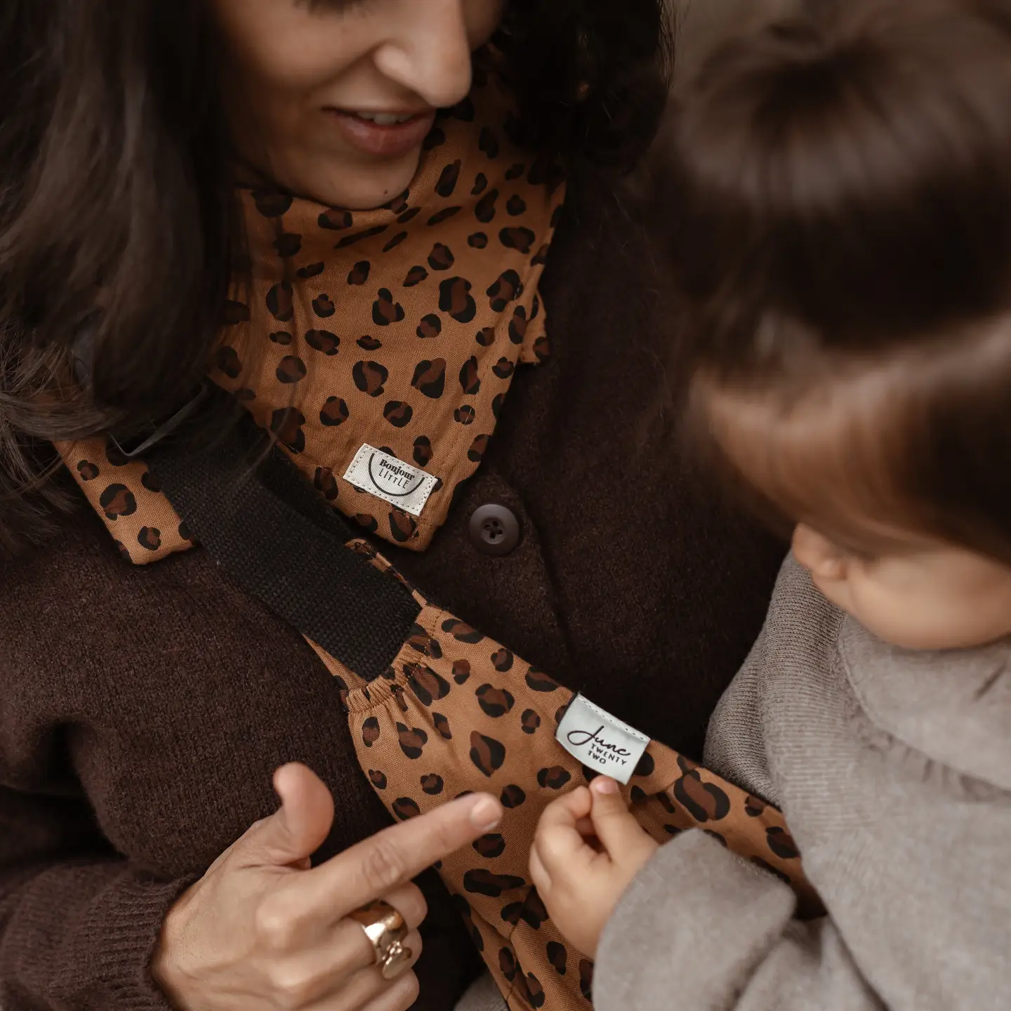Porte bébé hanche Easy clip bengal x Bonjour Little 3