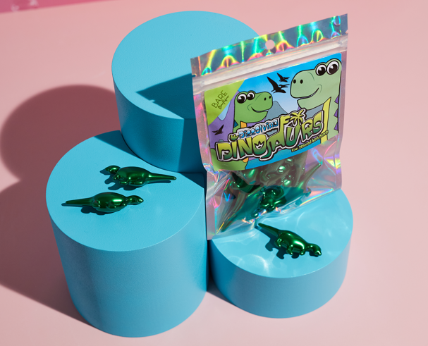 15 perles de bain en forme de dinosaures parfum kiwi 🦕 2