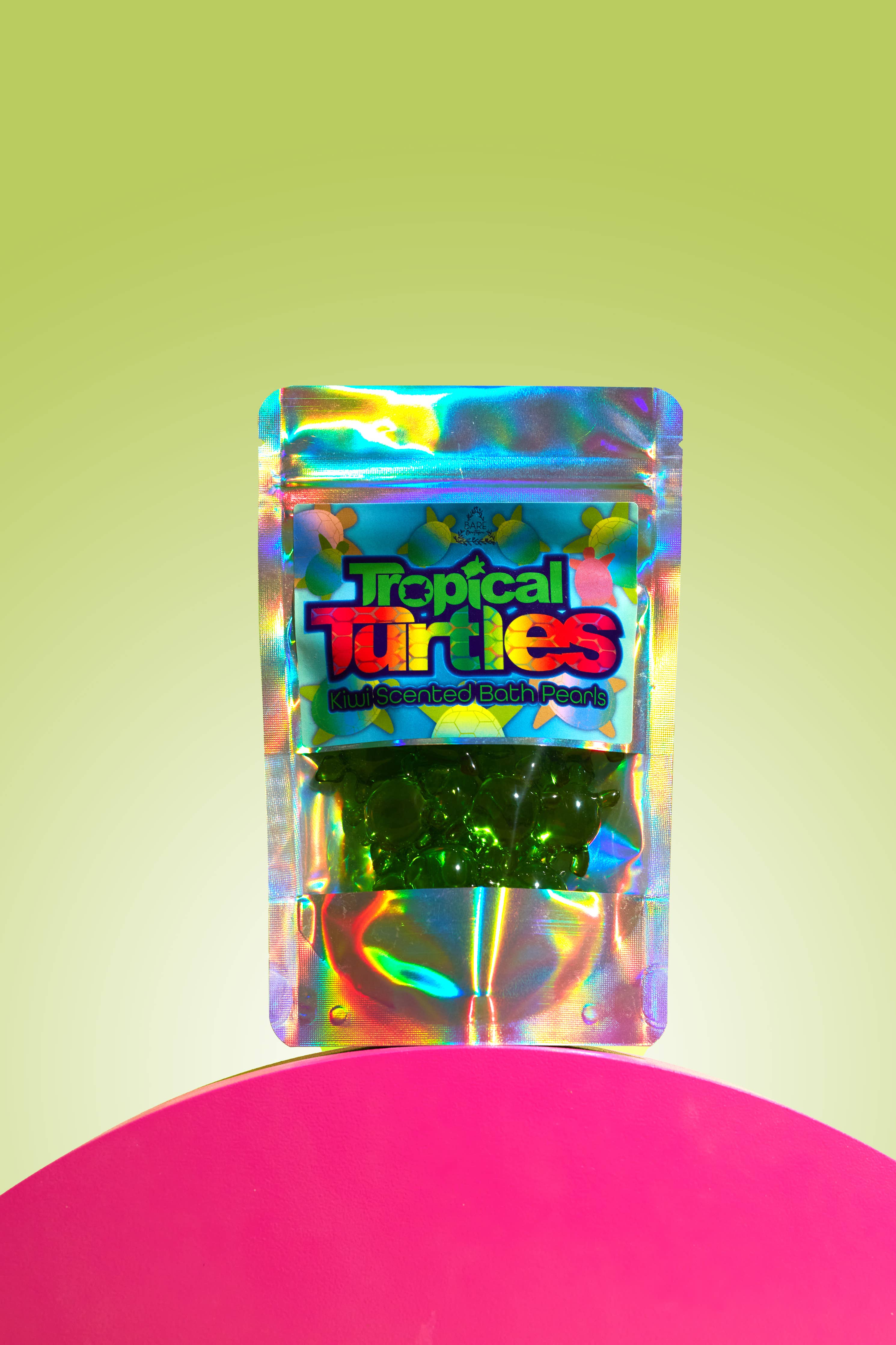 15 perles de bain en forme de tortue parfum kiwi 🐢 2