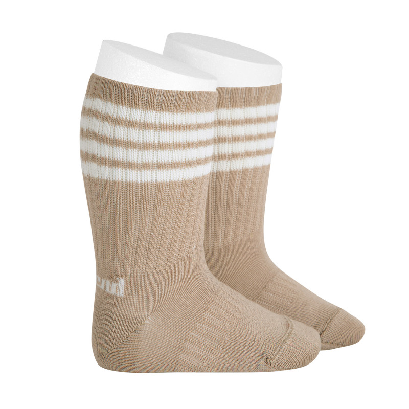 Chaussettes Sport 4 bandes Lavande NEW 3