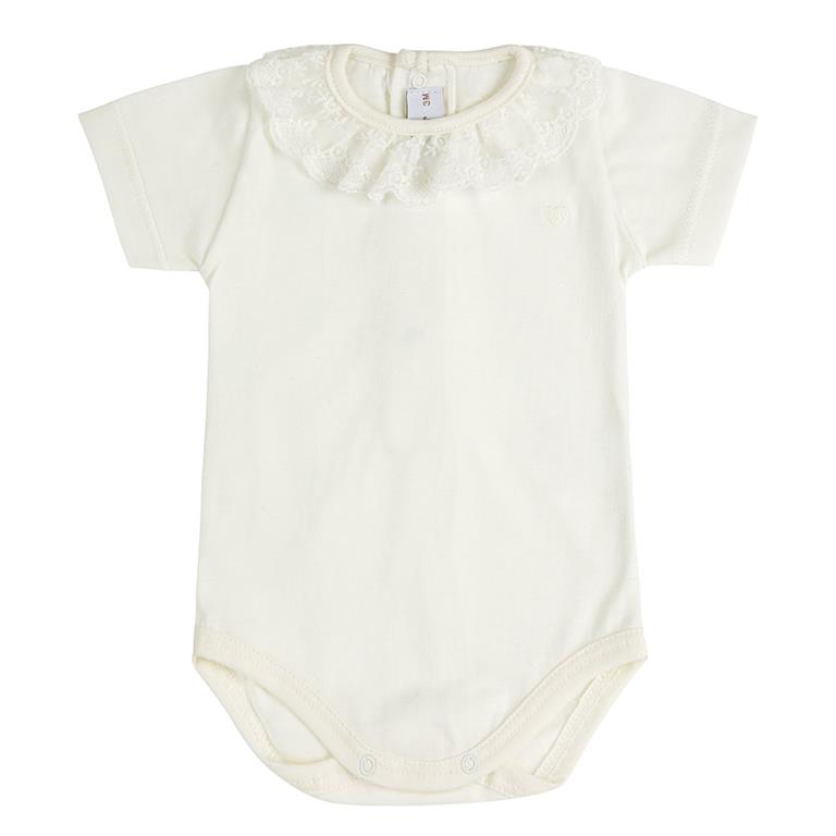 Body coeur, col en dentelle NEW — 3 mois