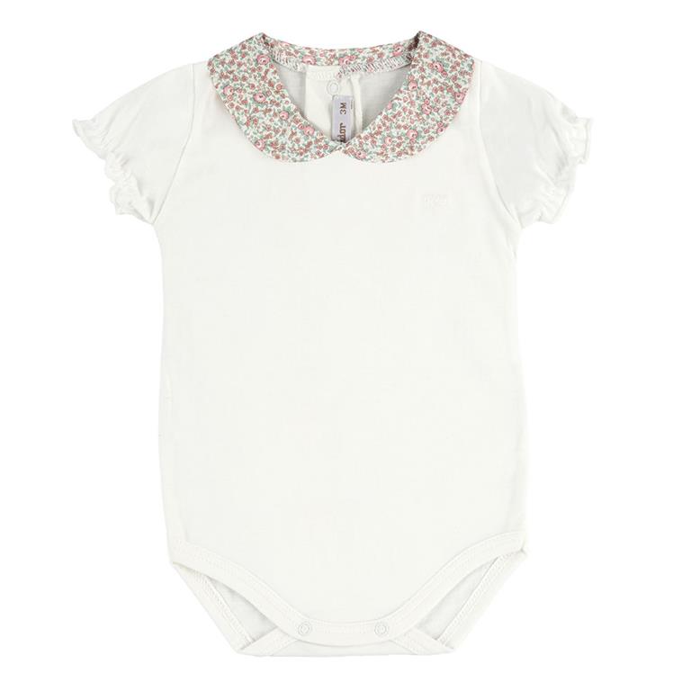 Body brodé coeur, col rond Liberty NEW
