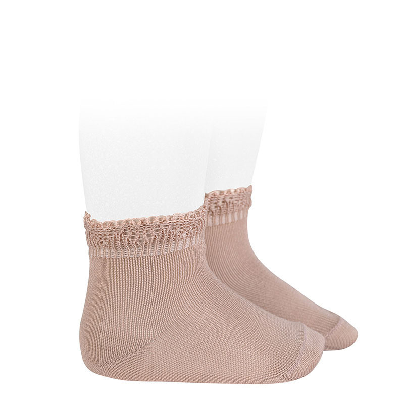 Chaussettes en coton avec bordure ajourée NEW 3