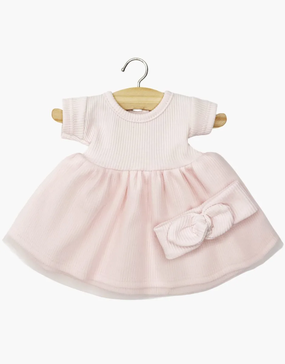 Babies - Tutu Rosana à manches courtes et son headband rose pastel
