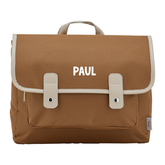 Petit cartable maternelle marron 2