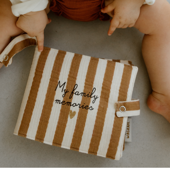Mini album photo tissu bébé 2