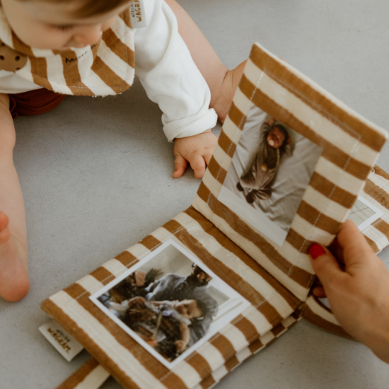 Mini album photo tissu bébé 6