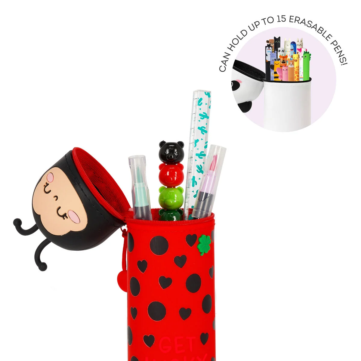 Trousse en silicone 2-en-1 Kawaii Coccinelle 3