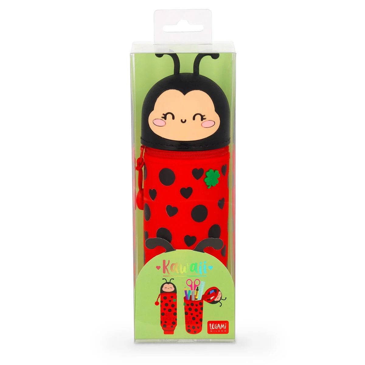 Trousse en silicone 2-en-1 Kawaii Coccinelle 5