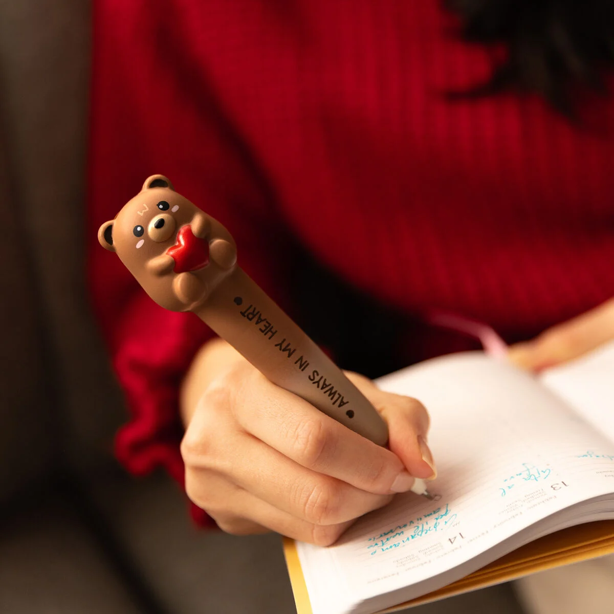 Stylo à Encre Gel Antistress Teddy Bear « Always In My Heart » - Squeezies 4