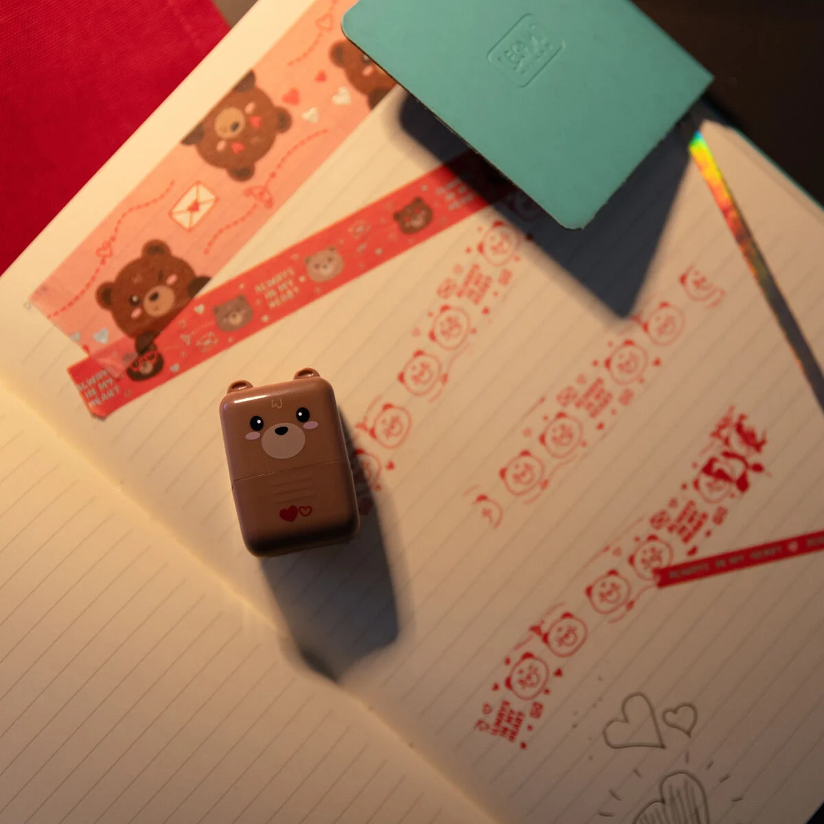 Tampon Rouleau Décoratif - Teddy Bear - Deco Roller Stamp 4