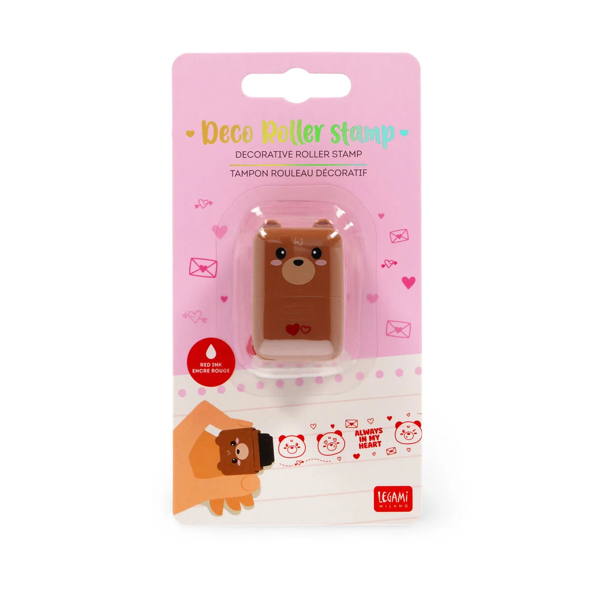 Tampon Rouleau Décoratif - Teddy Bear - Deco Roller Stamp