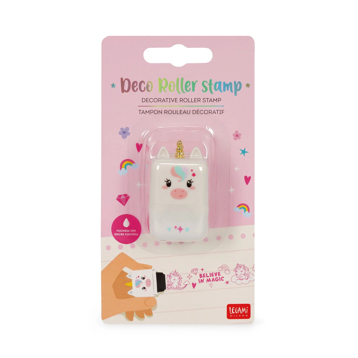 Tampon Rouleau Décoratif - Licorne