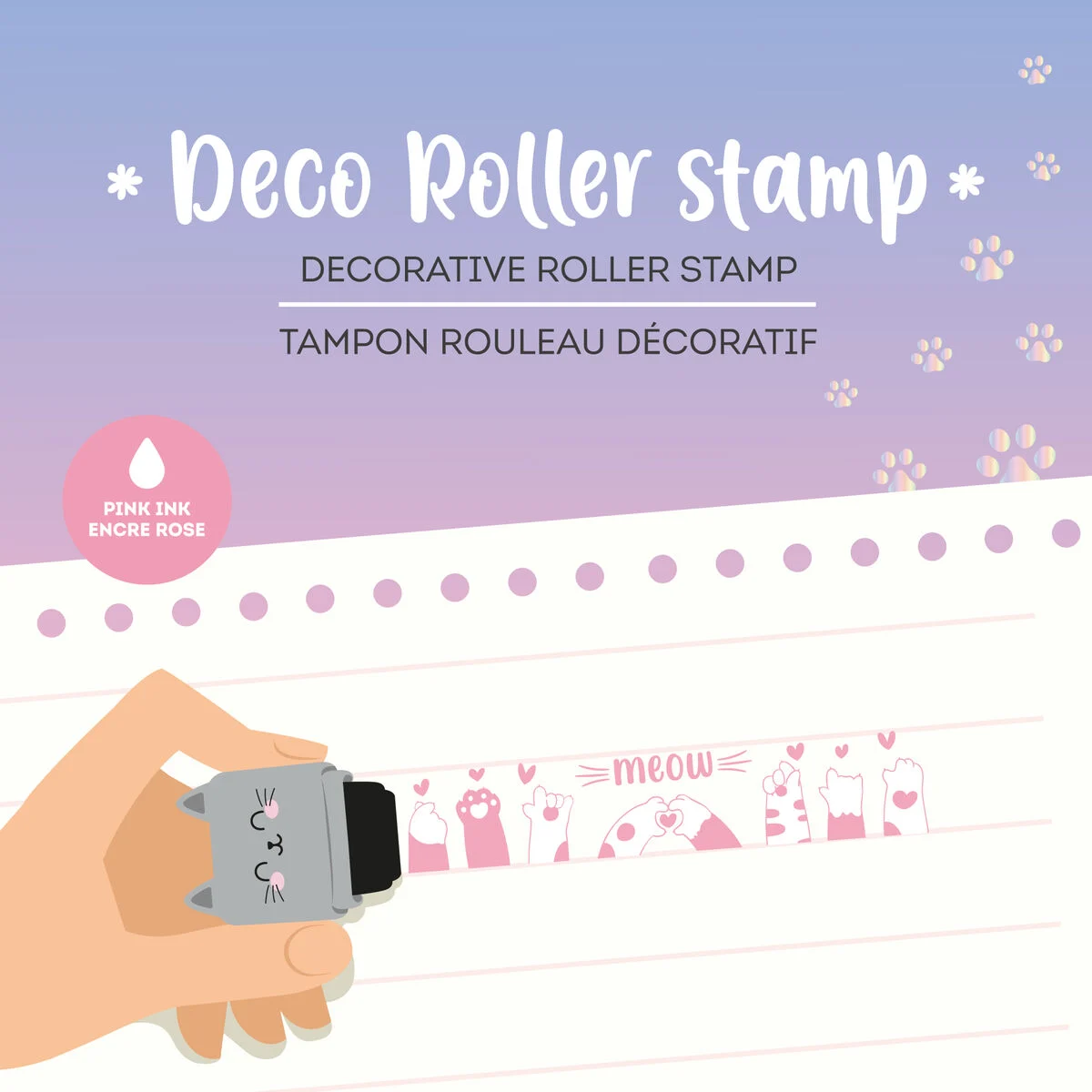 Tampon Rouleau Décoratif - Kitty 3