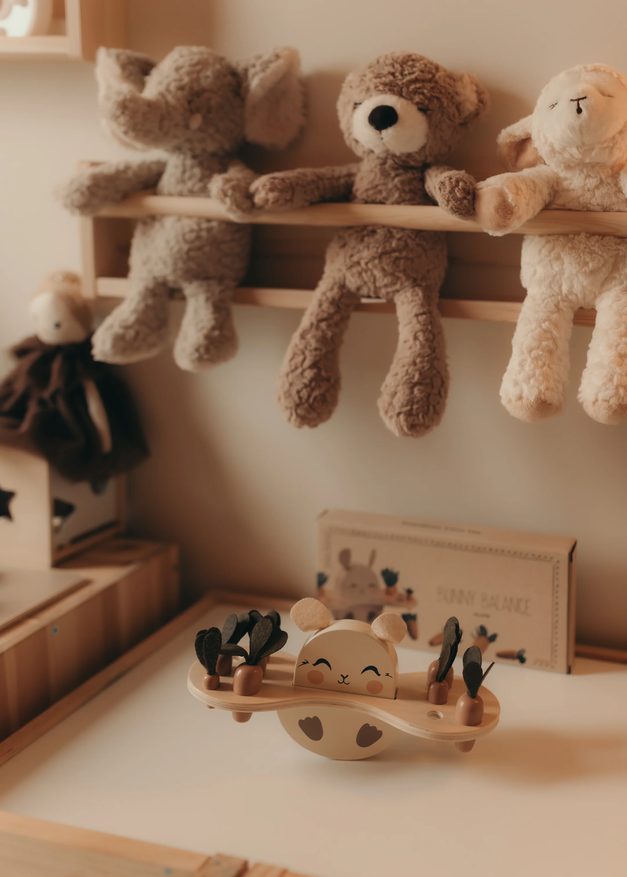Jeu carrottes et lapin - Puzzle en bois - Balance à lapins  3