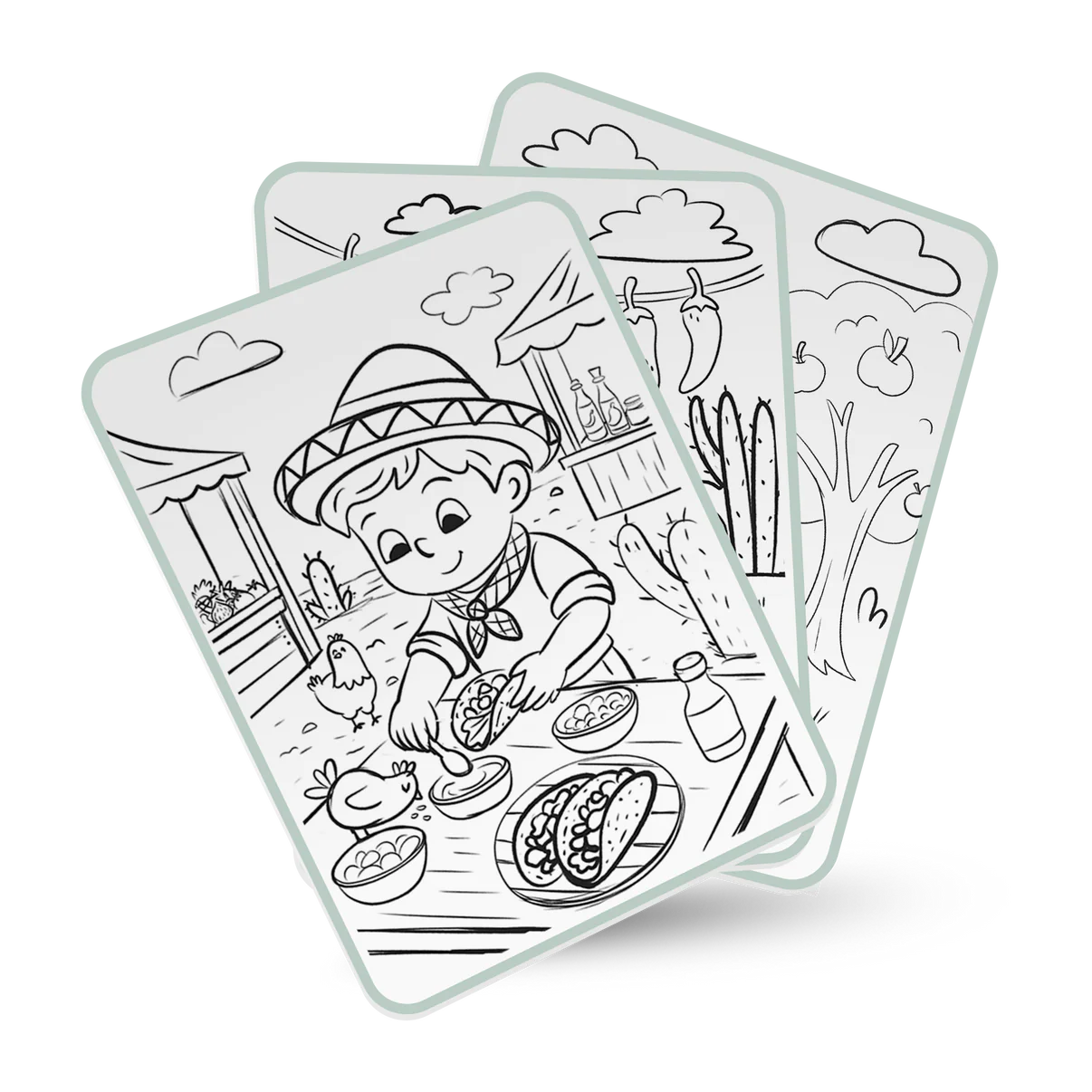 KIDYDRAW-PAD : Tablette à dessin lumineuse food 8