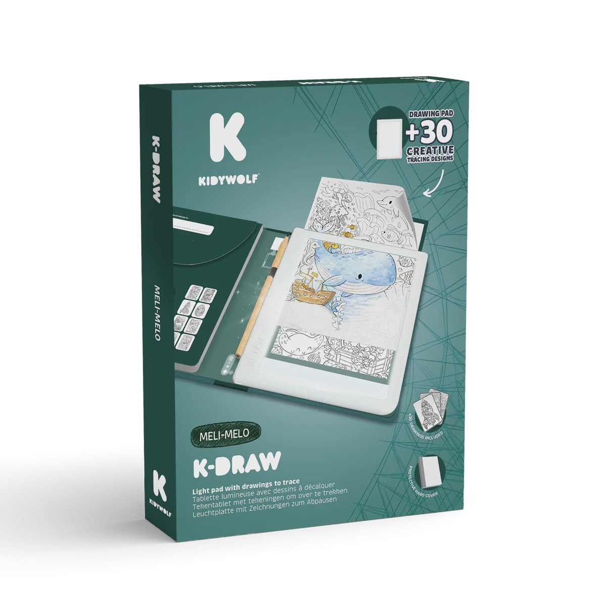 KIDYDRAW-PAD : Tablette à dessin lumineuse Méli-Mélo 2