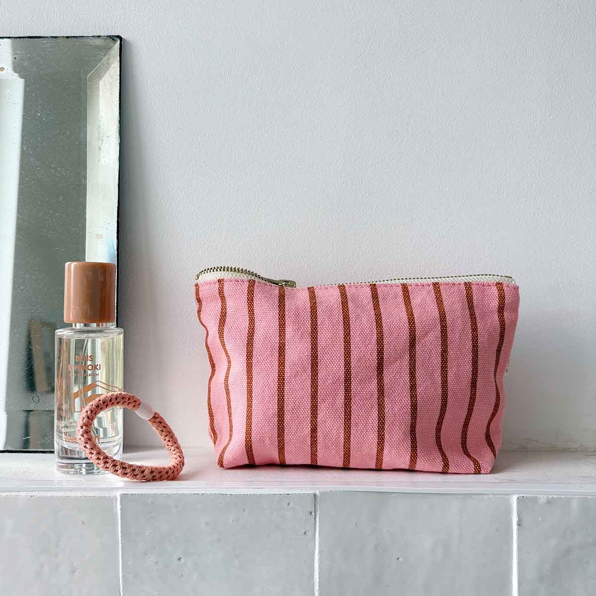 Pochettes sofia tennis pecan / strawberry