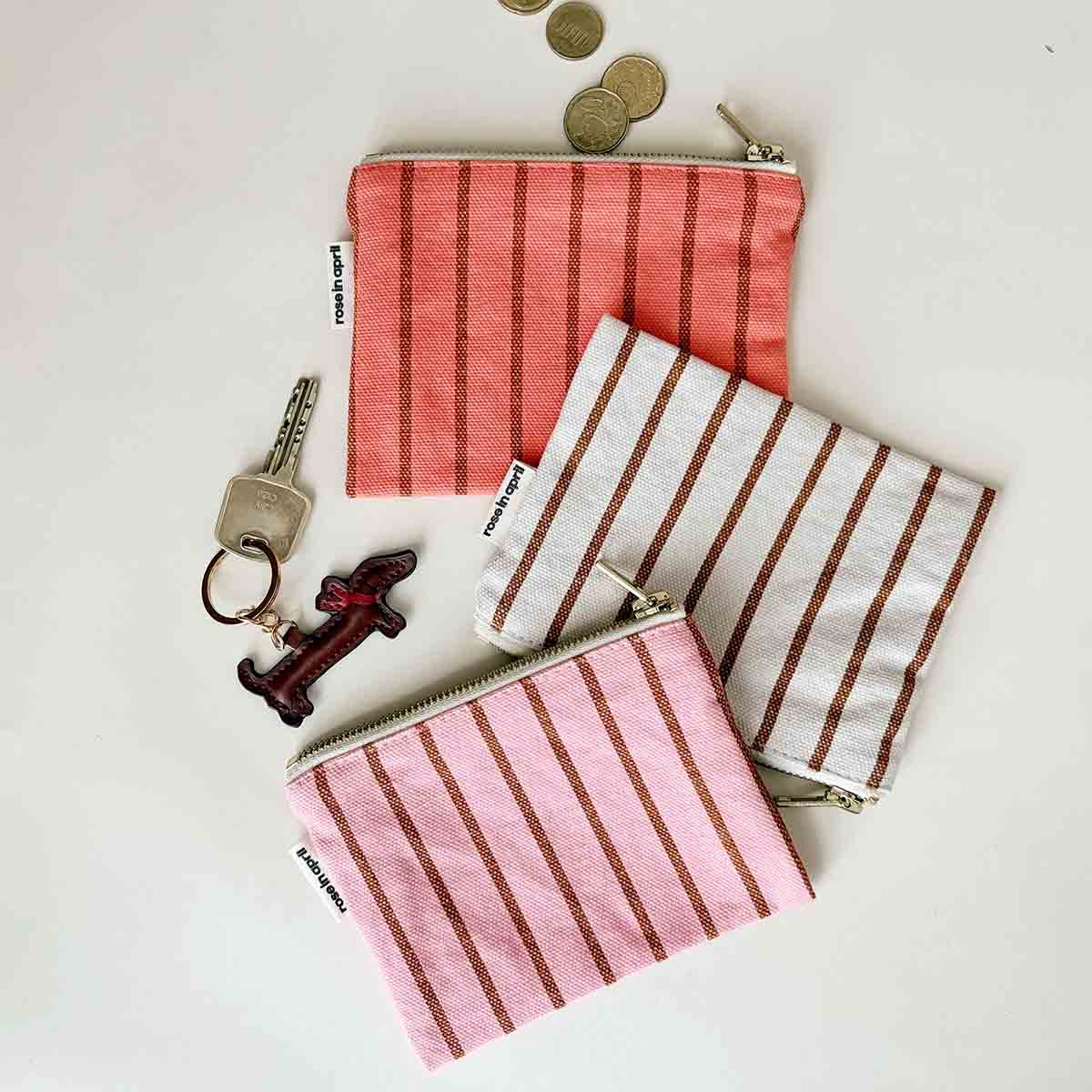 Porte-monnaie marie tennis Pecan / strawberry 2