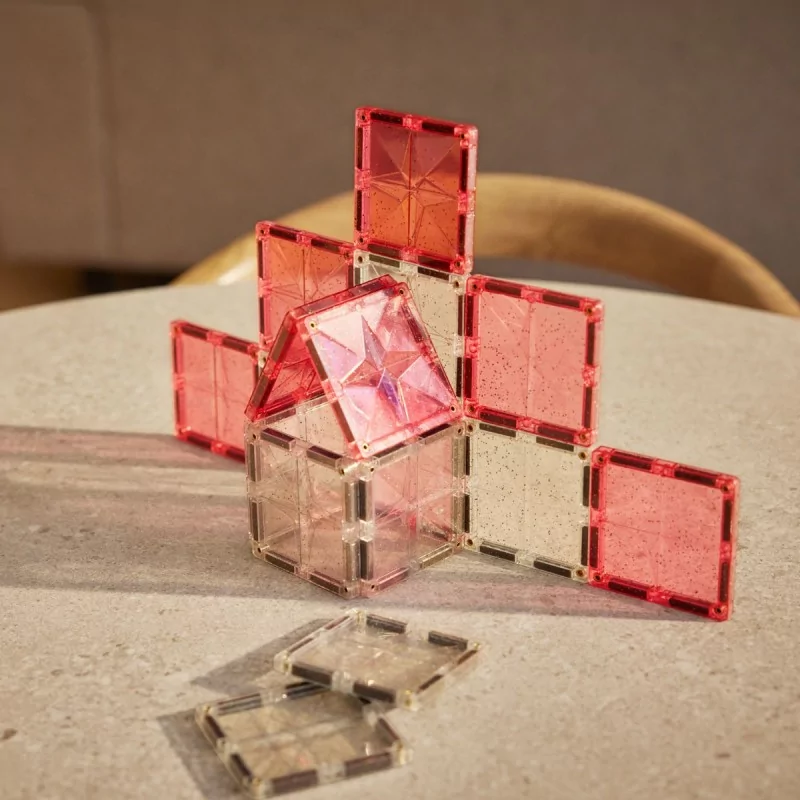 Cleverclixx : Transparent/Rose – 16 pièces 2