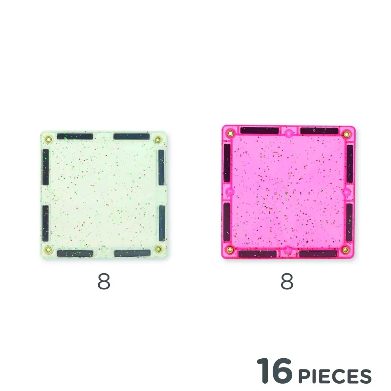Cleverclixx : Transparent/Rose – 16 pièces 4