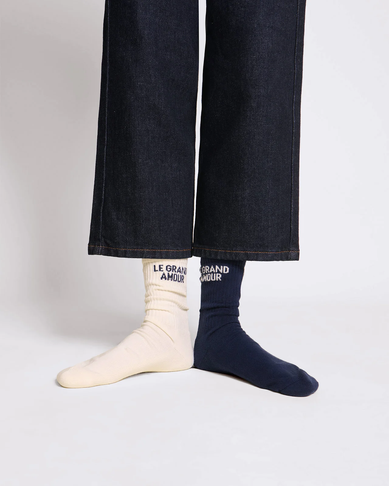 Les chaussettes le grand amour - crème 3