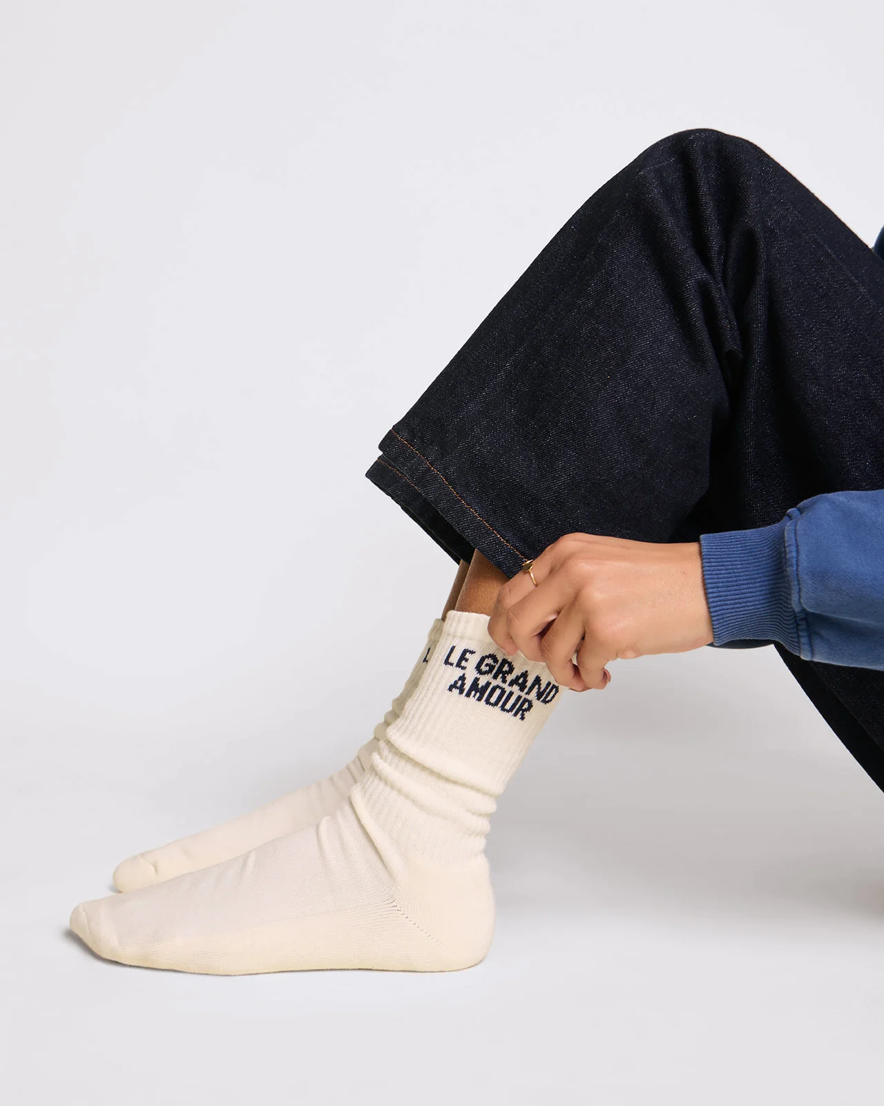 Les chaussettes le grand amour - crème 5