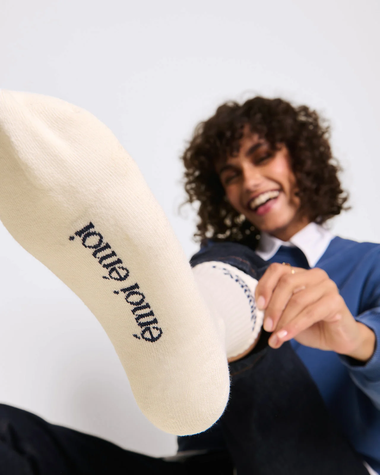Les chaussettes le grand amour - crème 6
