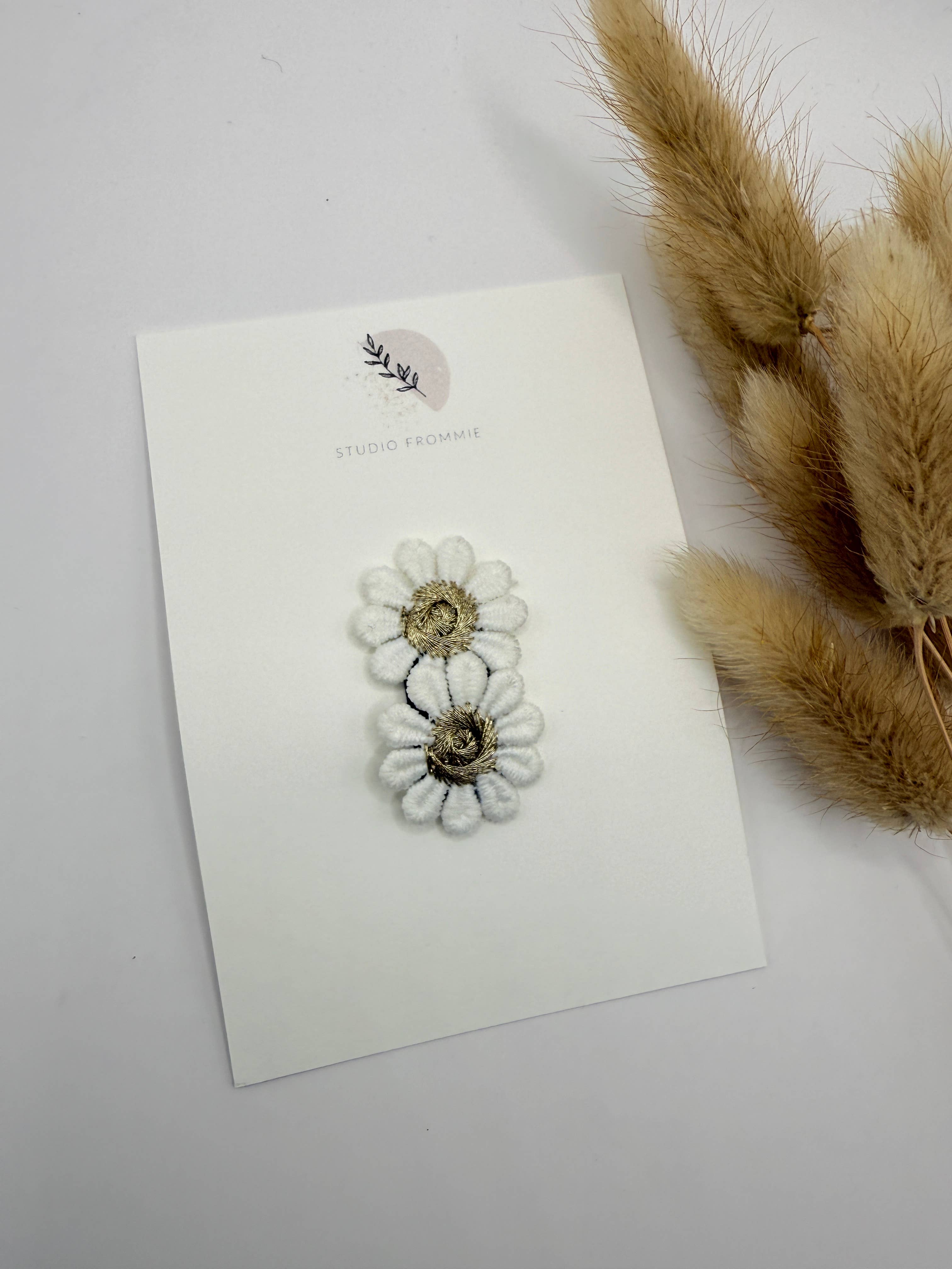 Barrettes bébé anti-glisse — Doré