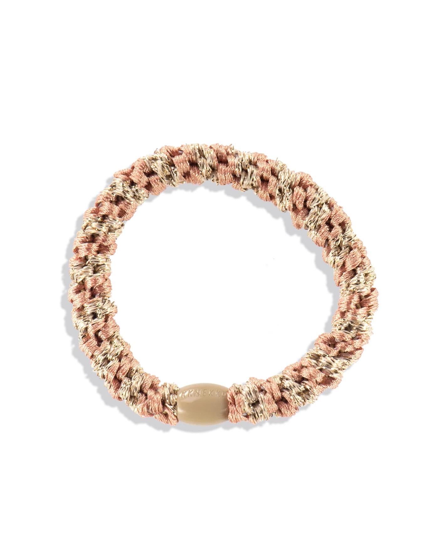 KKNEKKI Peach Coral-Beige glitter stripe 