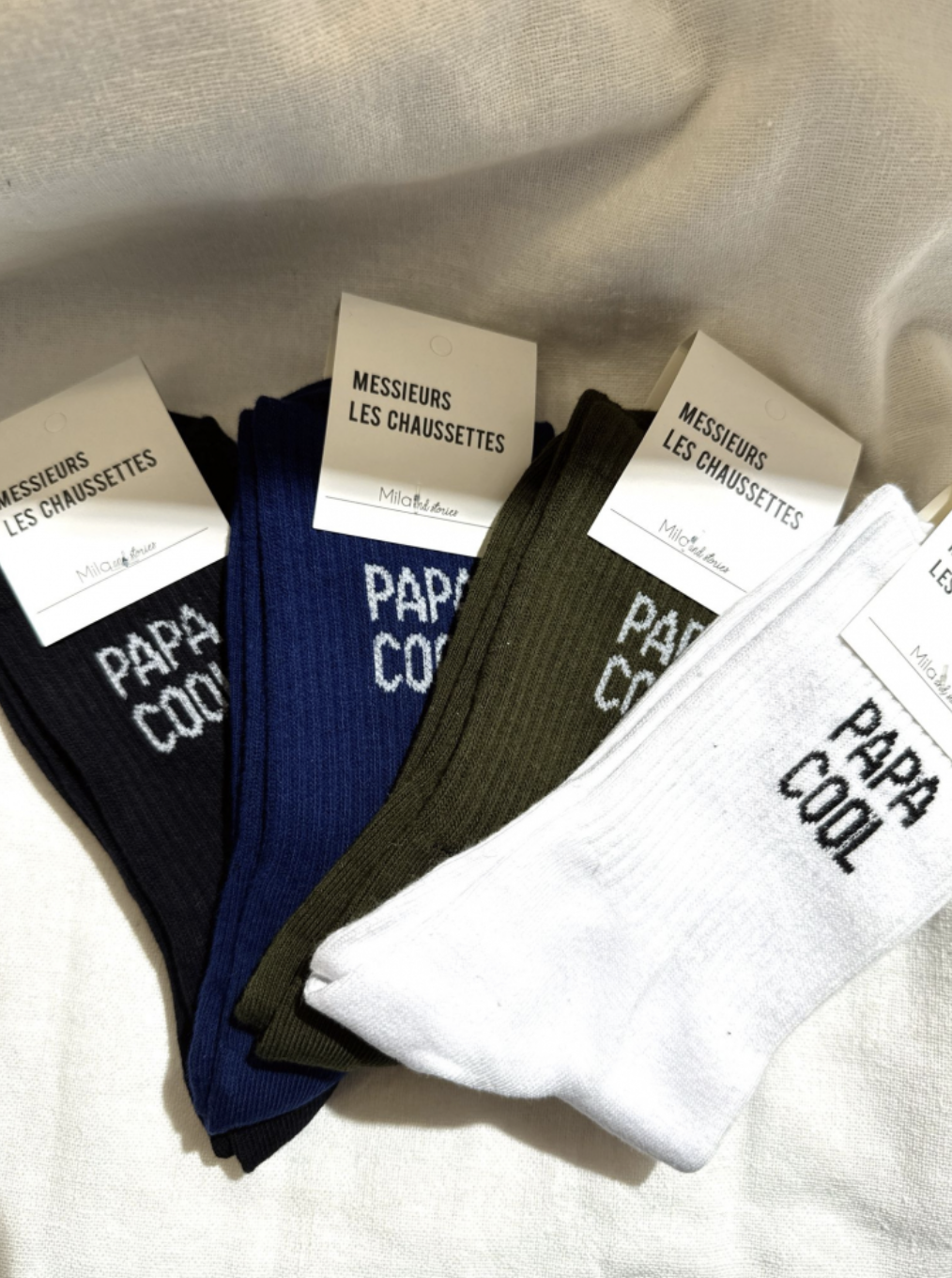 Chaussettes homme haute Papa cool