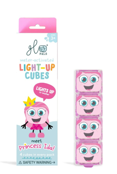 Cubes lumineux pour le bain Rose