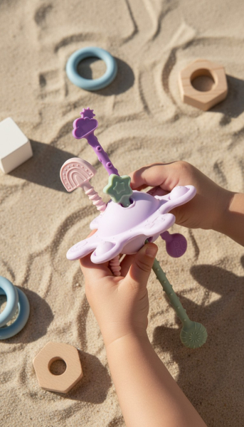 Jouet sensoriel violet