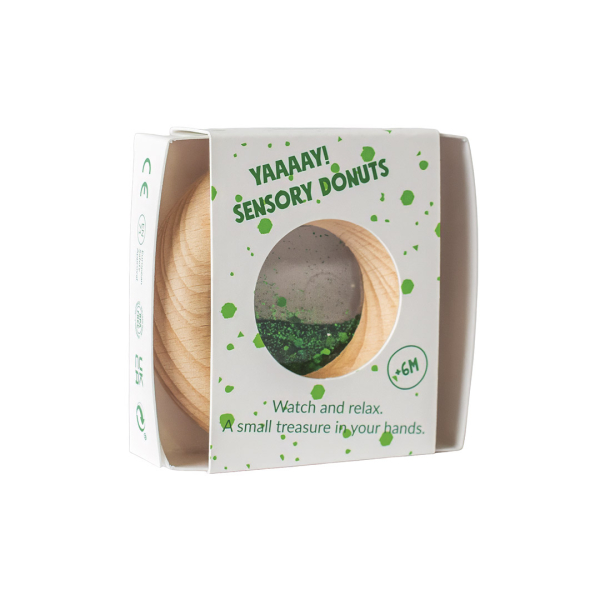 Hochet sensoriel Donut Vert