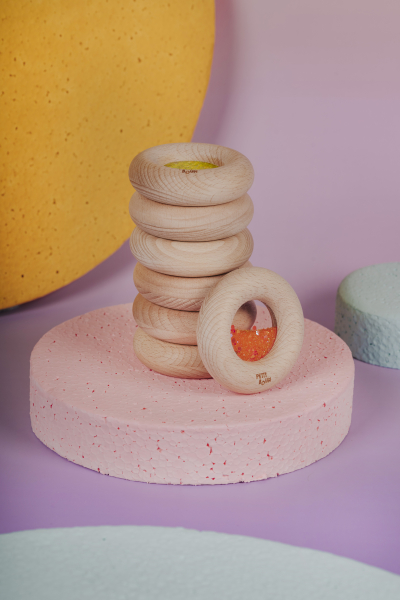 Hochet sensoriel Donut Vert 4