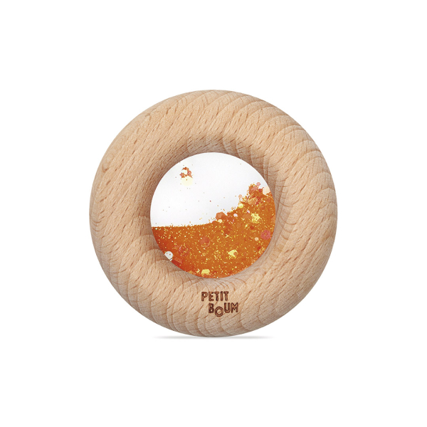Hochet sensoriel Donut Orange 4