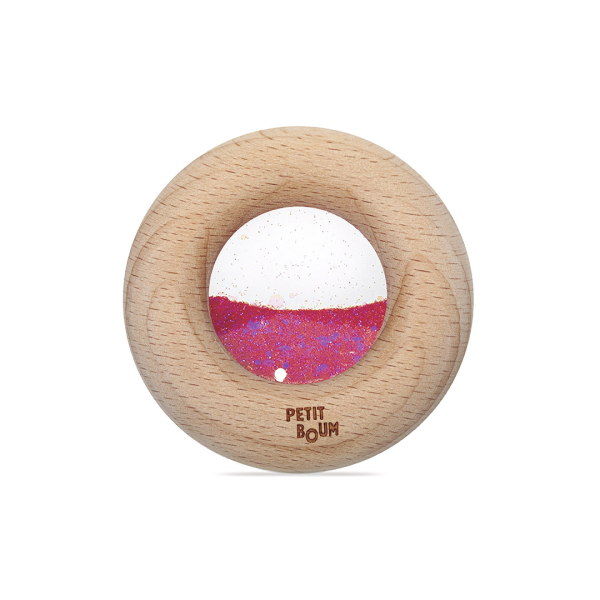 Hochet sensoriel Donut Rose 2