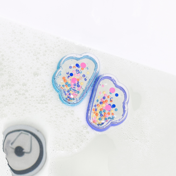 Hochet de bain nuages x2 5