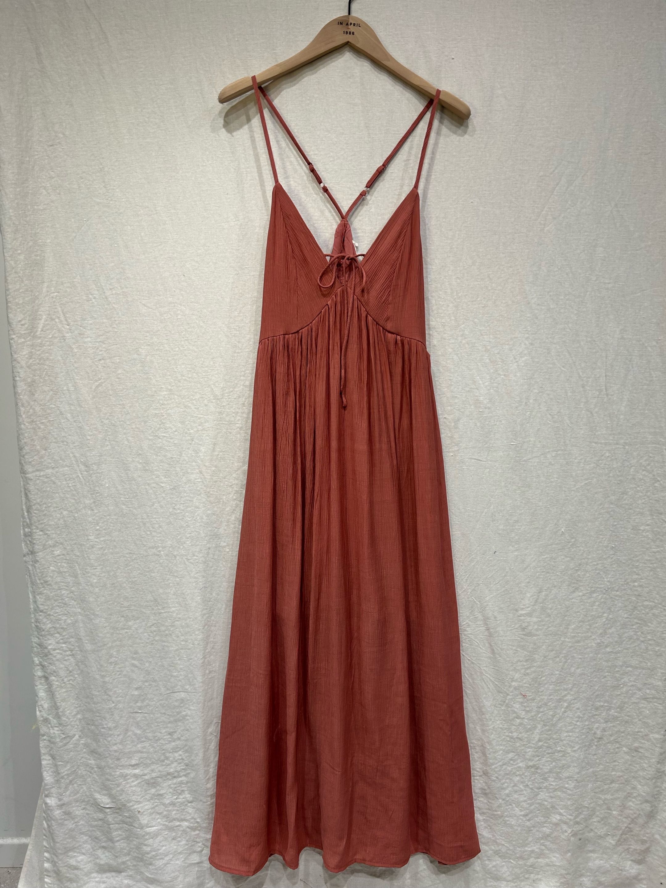 Robe longue terracotta  4