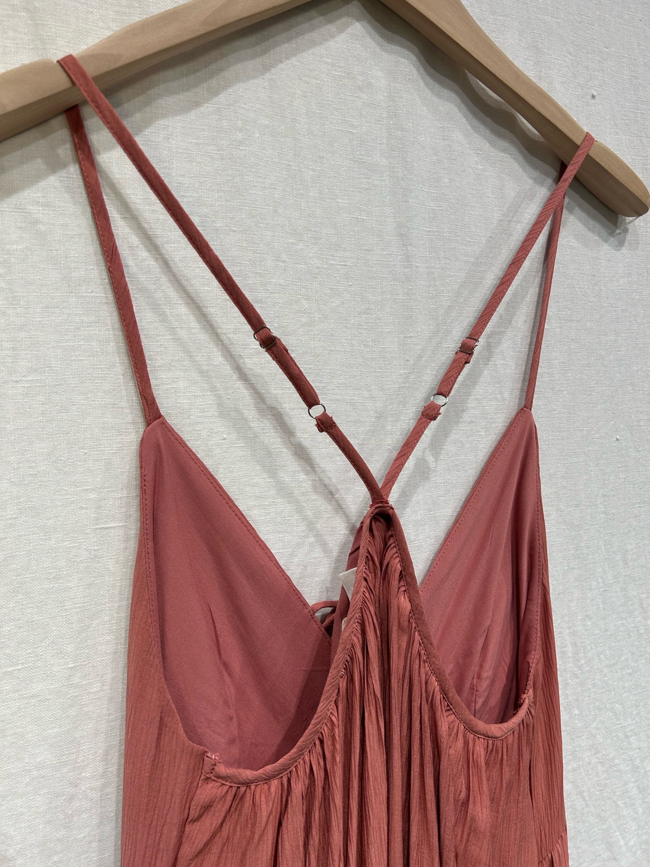 Robe longue terracotta  5