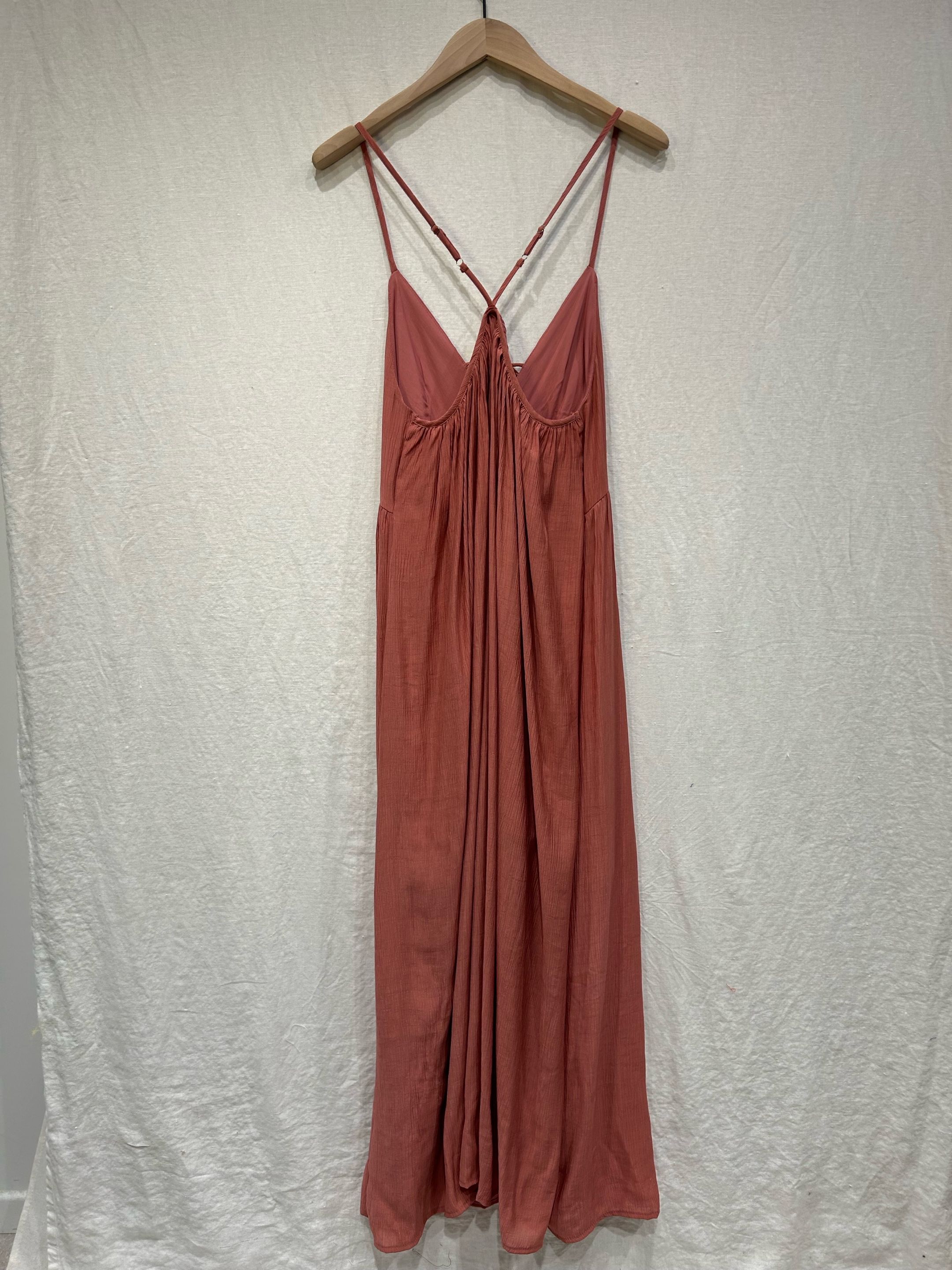 Robe longue terracotta  6