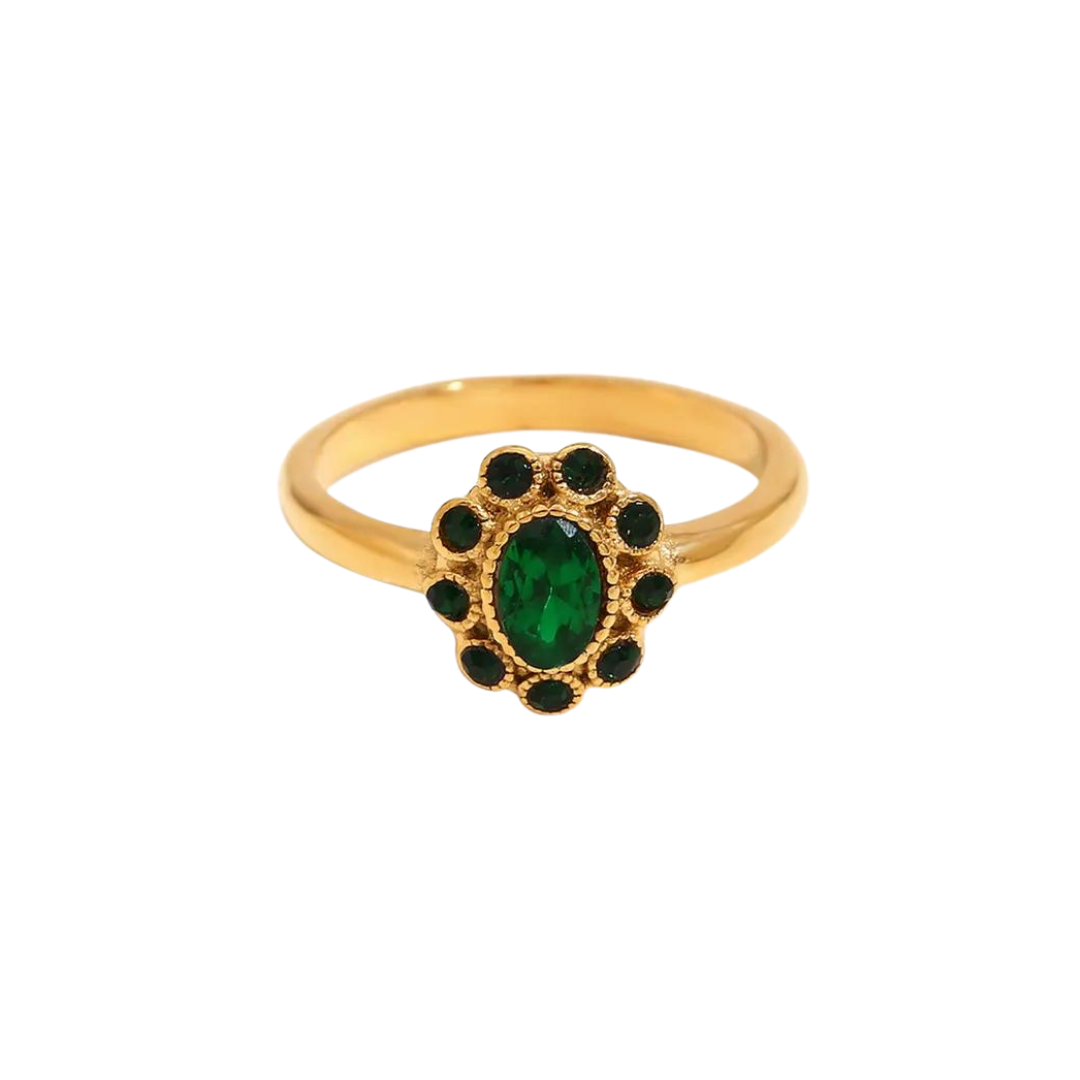 Bague Sophia verte 