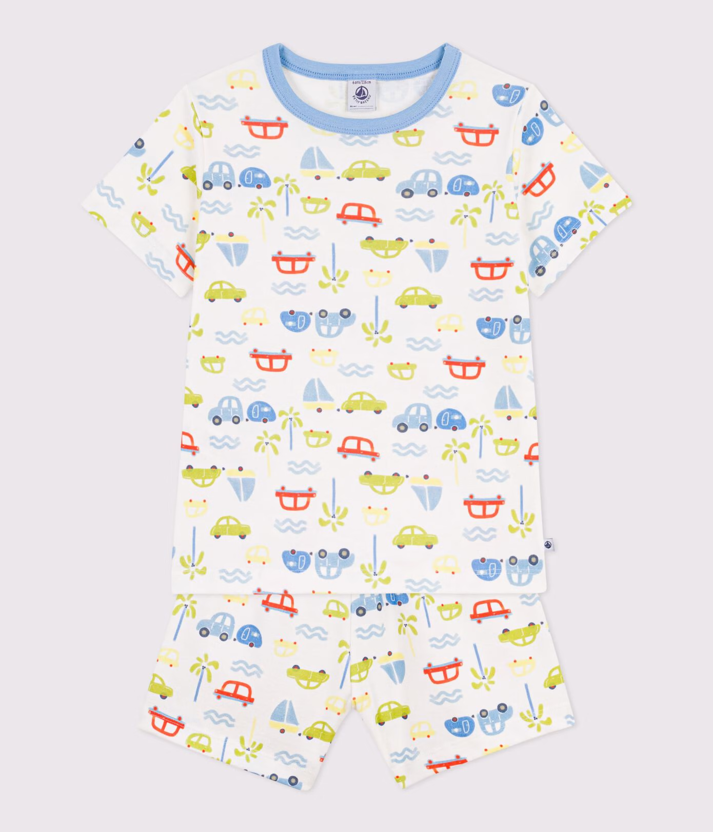 Pyjama short enfant en coton imprimé voitures 4