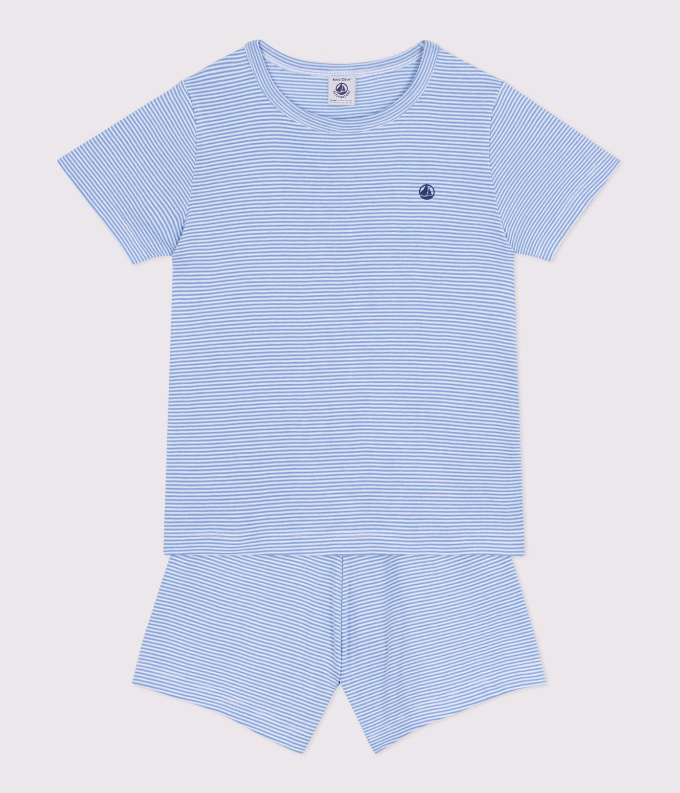 Pyjama short enfant en coton à rayures 4