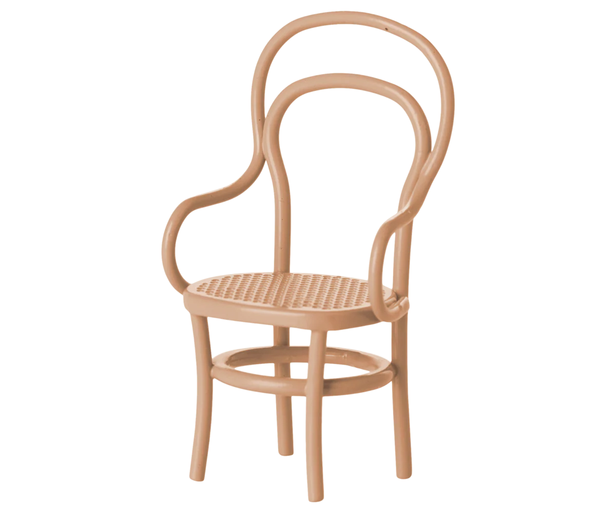 Chaise vintage, Souris - Rose foncé